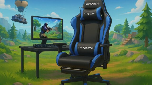 GTRacing ゲーミングチェア GT002F-BLUE