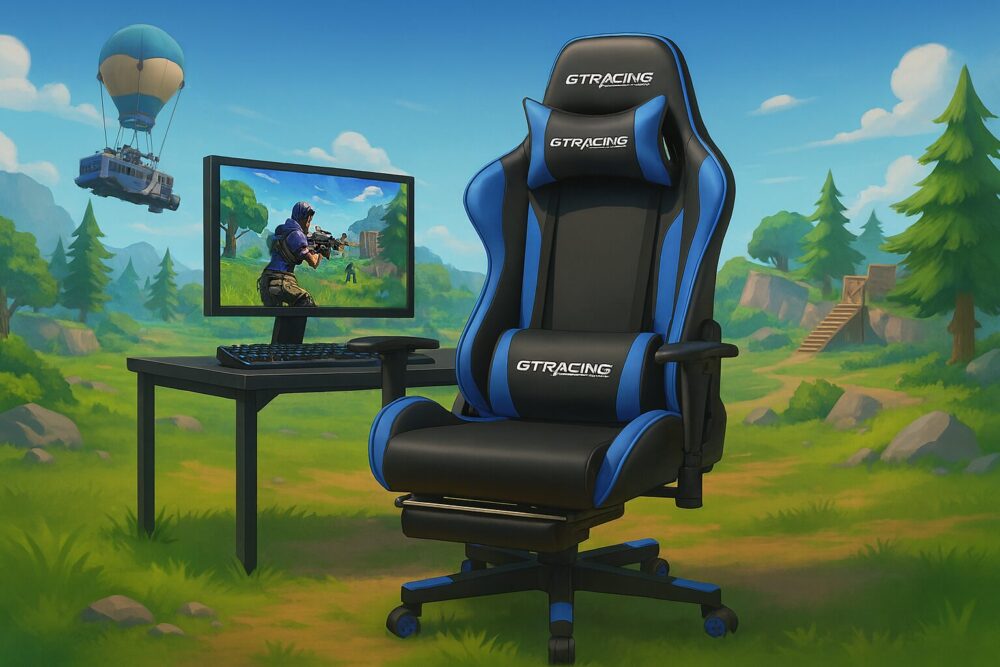 GTRacing ゲーミングチェア GT002F-BLUE